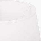 Abatjour Drum em Algodão Branco D30cm - Gato Preto