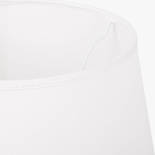 Abatjour Drum em Algodão Branco D30cm - Gato Preto