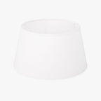 Abatjour Drum em Algodão Branco D30cm - Gato Preto