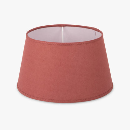 Abatjour Drum em Linho Vermelho D30cm - Gato Preto