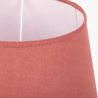 Abatjour Drum em Linho Vermelho D30cm - Gato Preto