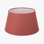 Abatjour Drum em Linho Vermelho D40cm - Gato Preto