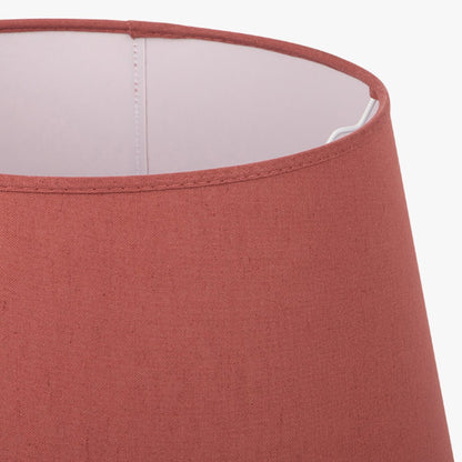 Abatjour Drum em Linho Vermelho D40cm - Gato Preto