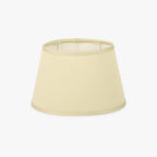 AbatJour Oval em Seda Bege D20,5cm - Gato Preto