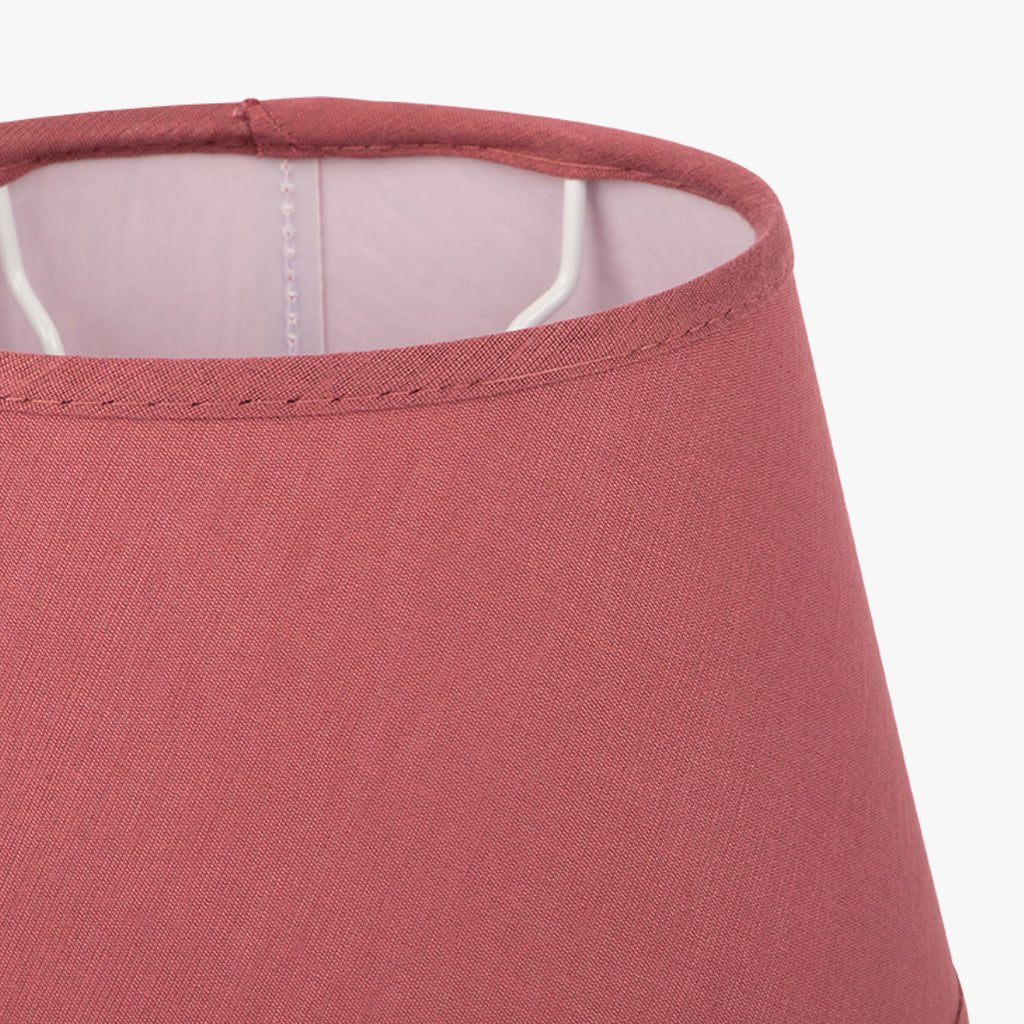 AbatJour Oval em Seda Vermelho D20,5cm - Gato Preto