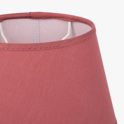 AbatJour Oval em Seda Vermelho D20,5cm - Gato Preto