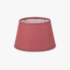AbatJour Oval em Seda Vermelho D20,5cm - Gato Preto