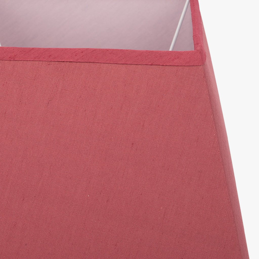 AbatJour Quadrado em Seda Vermelho - Gato Preto