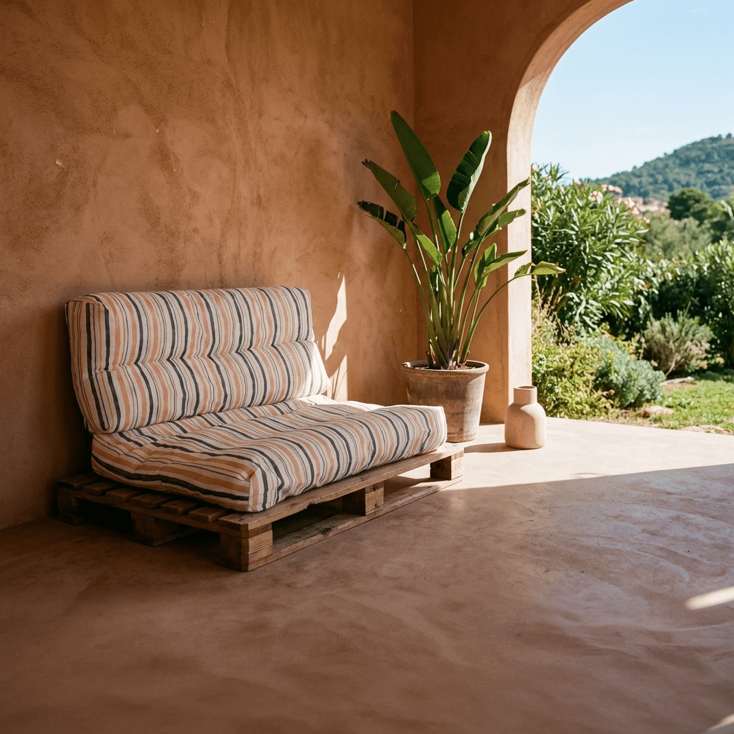 Almofada de Chão Riscas 120x80x16 - Gato Preto