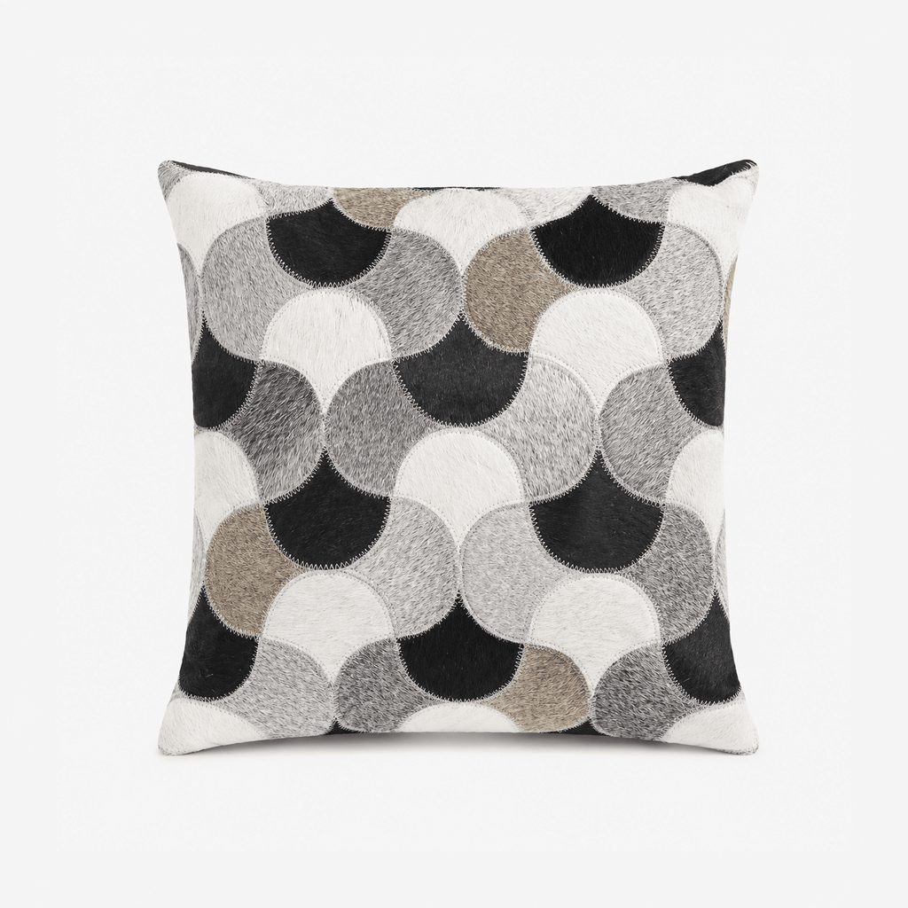 Almofada de Pele Losangos 40x40 VERVE - Gato Preto