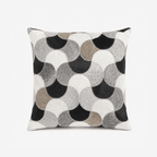Almofada de Pele Losangos 40x40 VERVE - Gato Preto