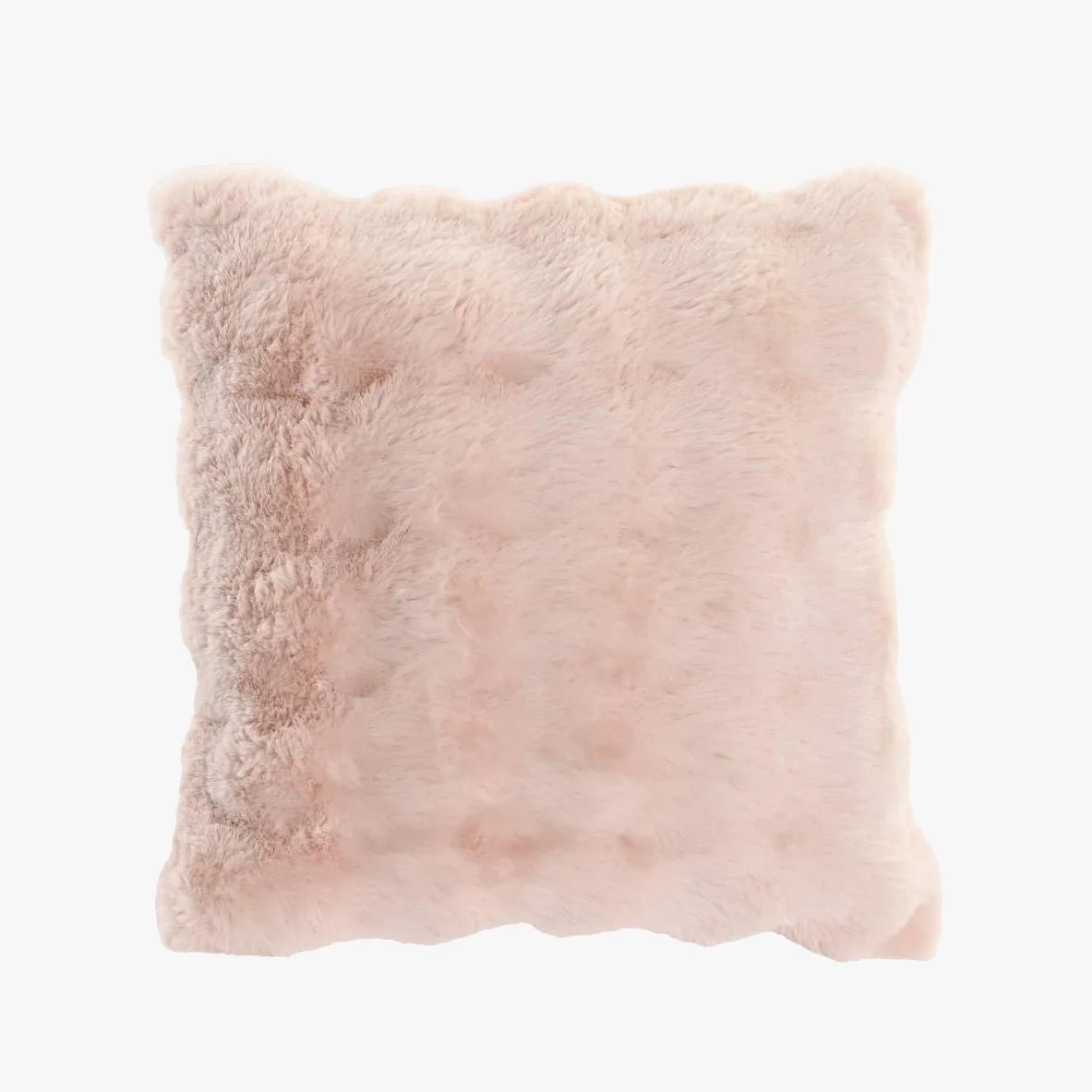 Almofada de Pelo Sintético Rosa 45x45 BLUSH - Gato Preto