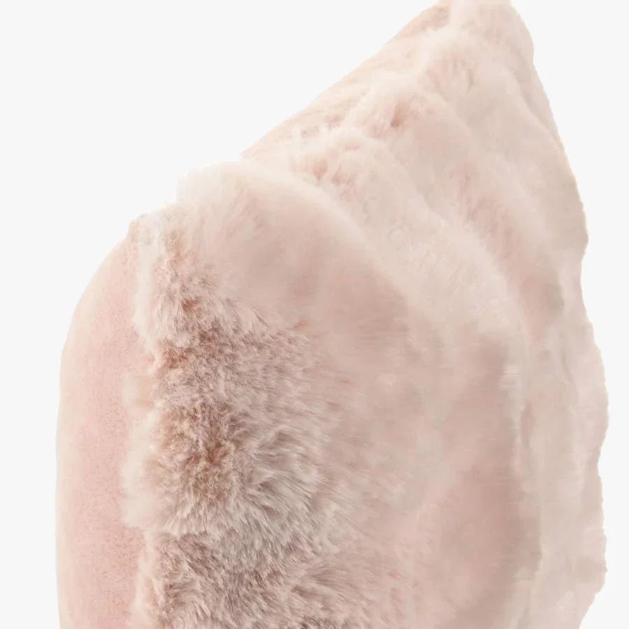 Almofada de Pelo Sintético Rosa 45x45 BLUSH - Gato Preto