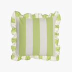 Almofada de Riscas com Folho Verde 45x45 COLOR SHOT - Gato Preto
