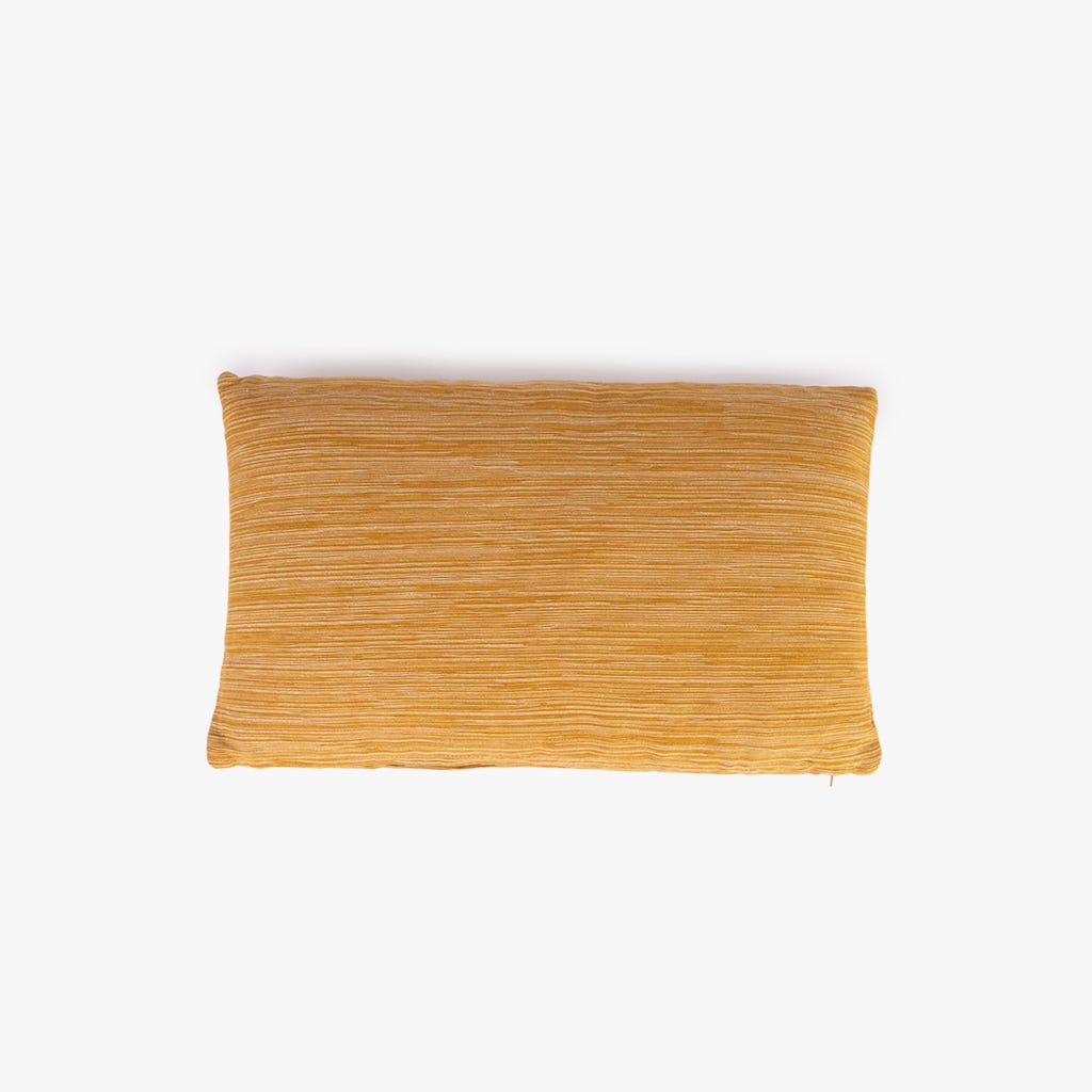 Almofada Mesclada Mostarda e Natural SUKI - Gato Preto