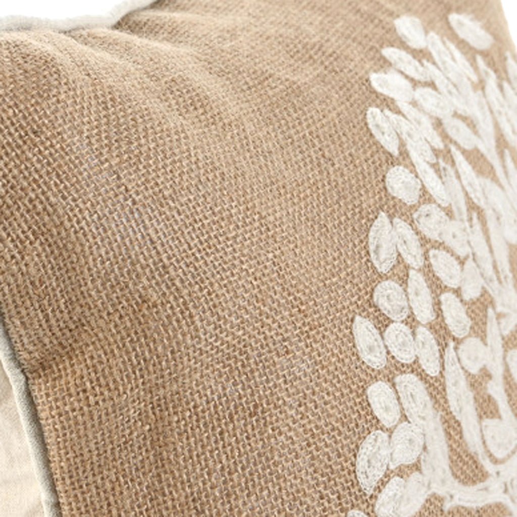 Almofada Sortida de Árvore Castanho 45x45 RAÍZES - Gato Preto