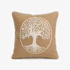 Almofada Sortida de Árvore Castanho 45x45 RAÍZES - Gato Preto