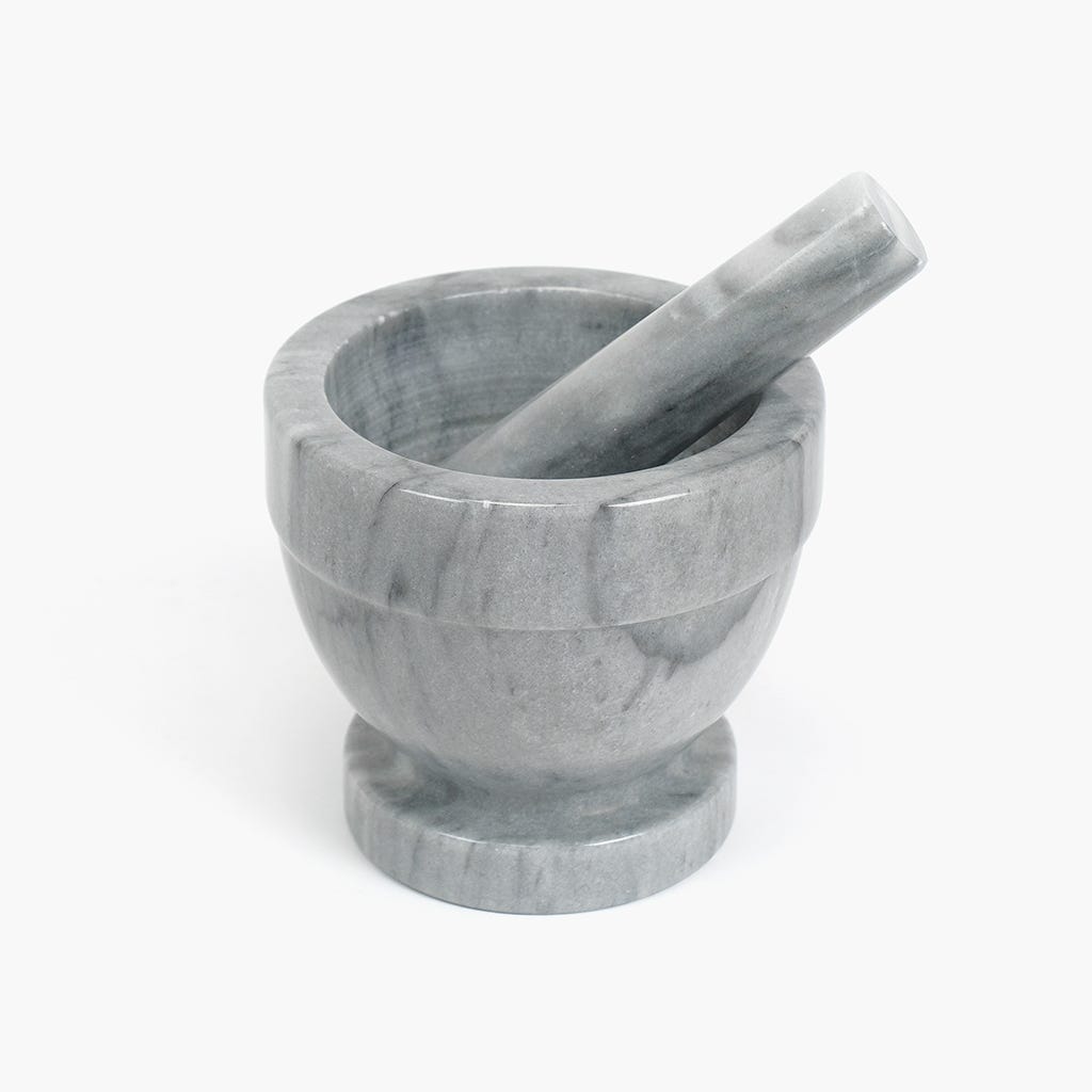 Almofariz de Mármores Branco DAILY - Gato Preto