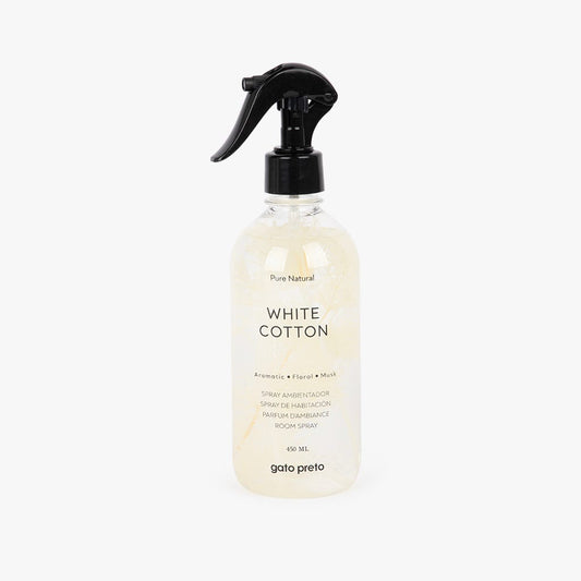 Ambientador em Spray White Cotton PURE NATURAL - Gato Preto