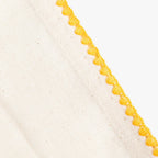 Anel com Guardanapo de Algodão Cogumelo Amarelo PORTOBELLO - Gato Preto