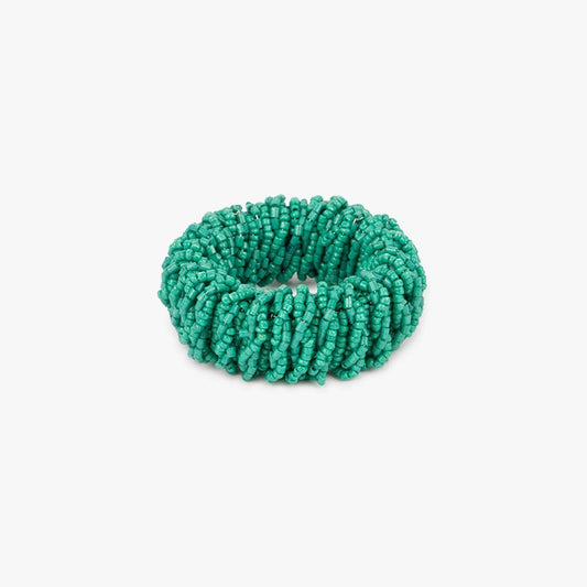 Anel de Guardanapo Missangas Turquesa BEAD - Gato Preto