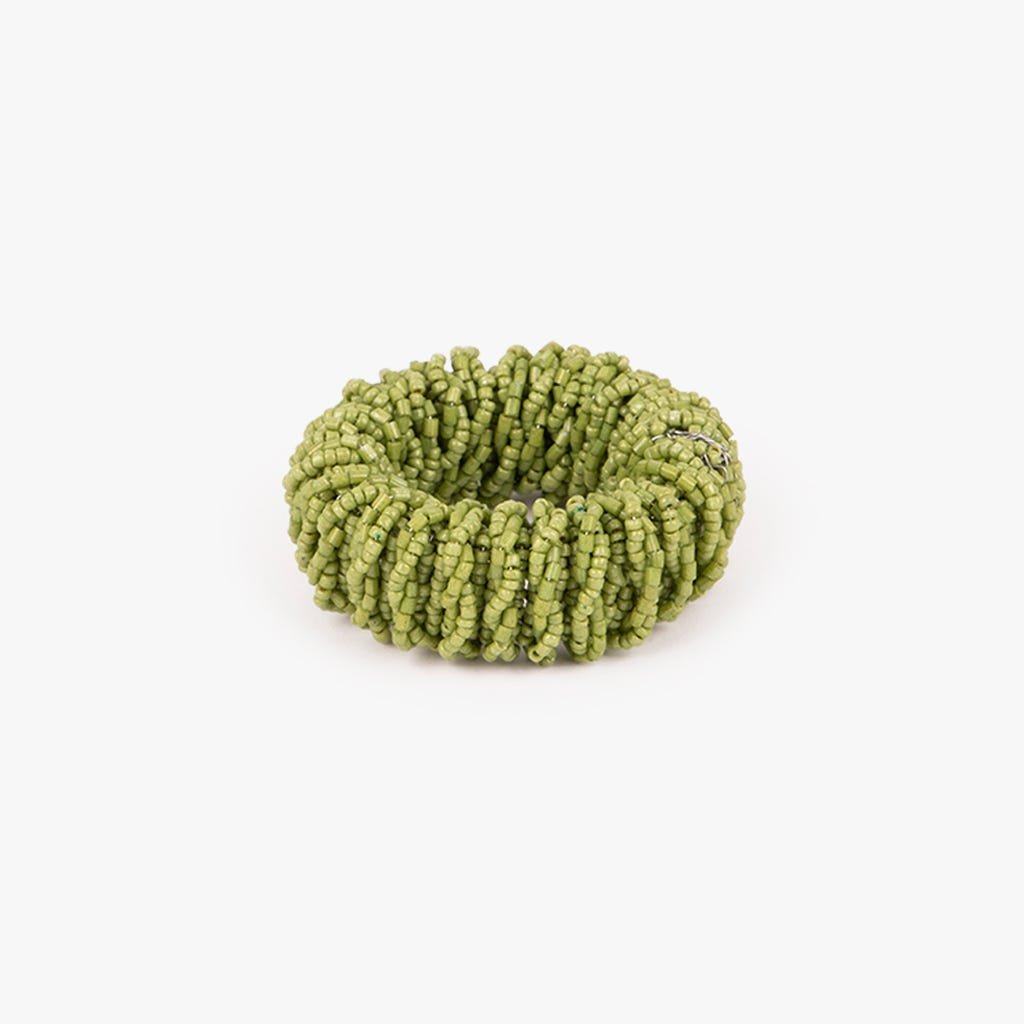 Anel de Guardanapo Missangas Verde BEAD - Gato Preto