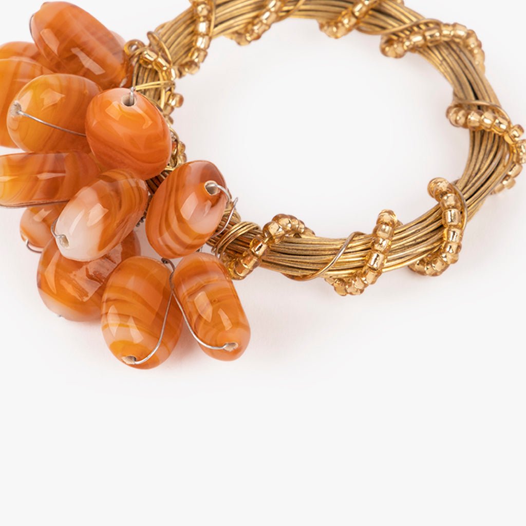 Anel de Guardanapo Redondo Laranja FLUTE - Gato Preto