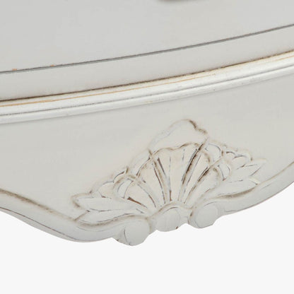 Aparador Branco de Madeira Natural com Duas Portas e Seis Gavetas VERSAILLES - Gato Preto