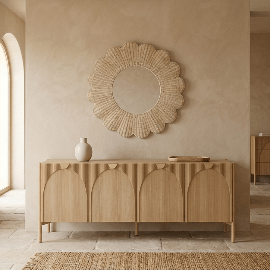 Aparador com Quatro Portas TUNES - Gato Preto