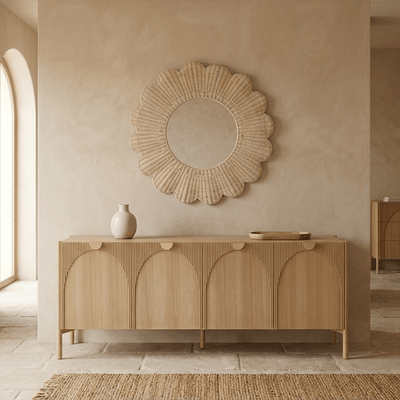 Aparador com Quatro Portas TUNES - Gato Preto