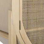 Aparador com Rattan 90x40x160 ZUMA - Gato Preto