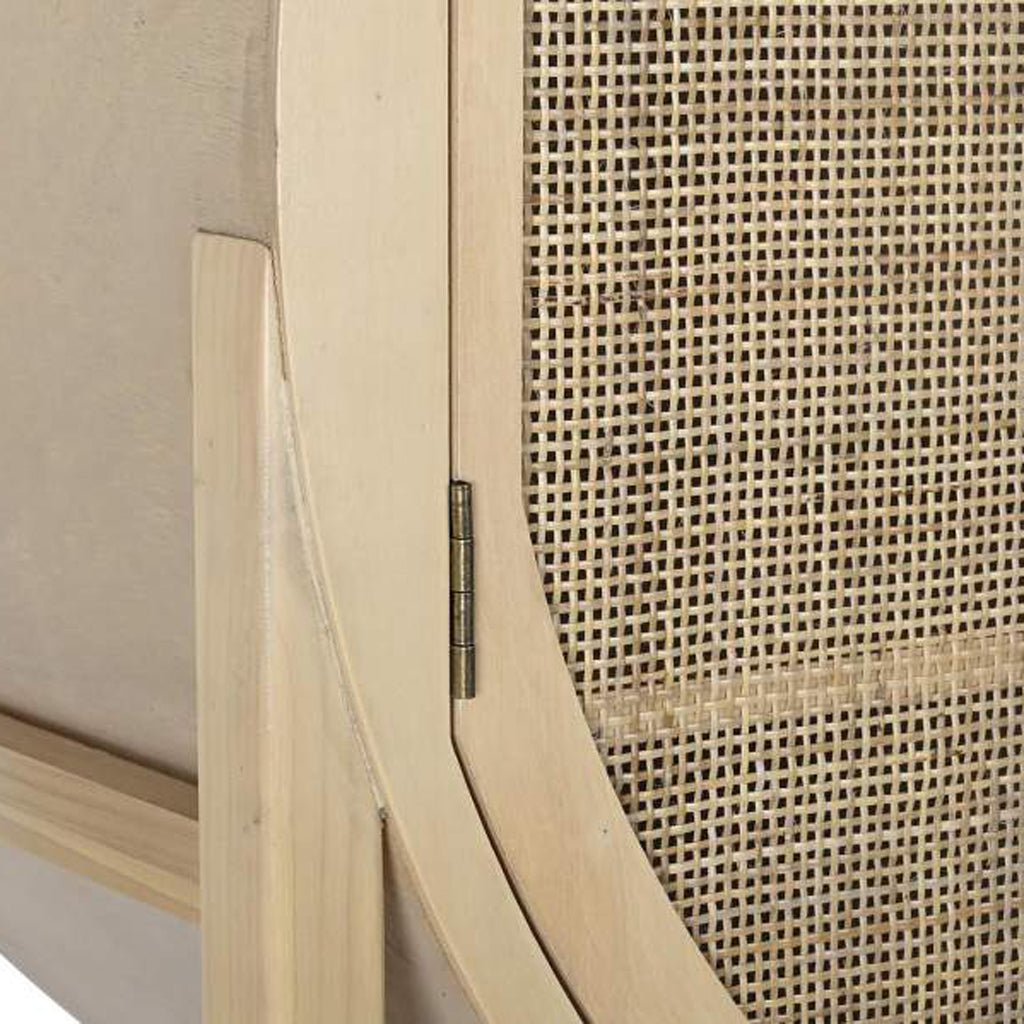 Aparador com Rattan 90x40x160 ZUMA - Gato Preto