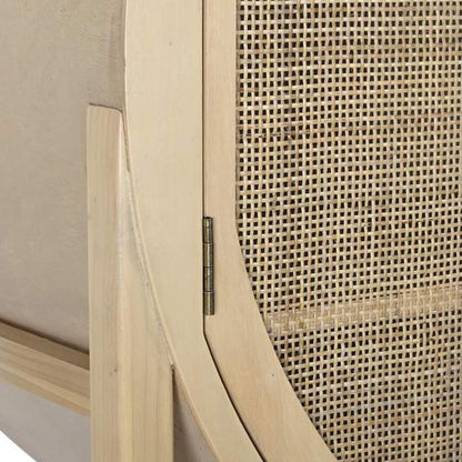 Aparador com Rattan 90x40x160 ZUMA - Gato Preto