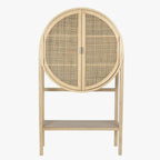 Aparador com Rattan 90x40x160 ZUMA - Gato Preto