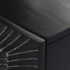 Aparador de Metal e Madeira com Duas Portas TORA - Gato Preto