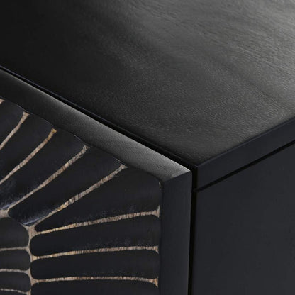 Aparador de Metal e Madeira com Duas Portas TORA - Gato Preto