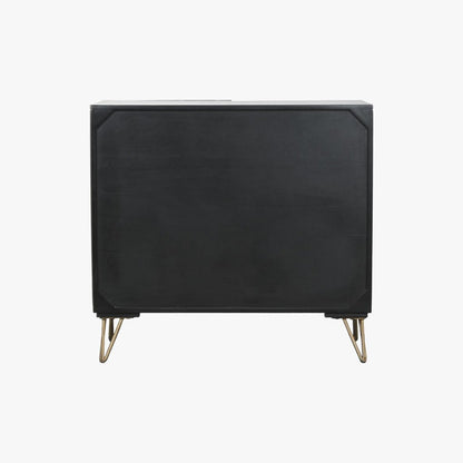 Aparador de Metal e Madeira com Duas Portas TORA - Gato Preto