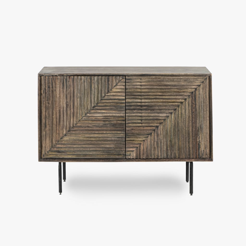 Aparador Geométrico Duas portas CALCUTA - Gato Preto