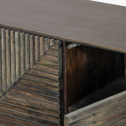 Aparador Geométrico Duas portas CALCUTA - Gato Preto