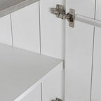 Aparador Relevo Branco com Acabamentos Bronze 152X43X84 WHITE GLOW - Gato Preto