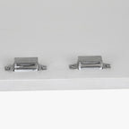 Aparador Relevo Branco com Acabamentos Dourado 157X43X84 WHITE GLOW - Gato Preto