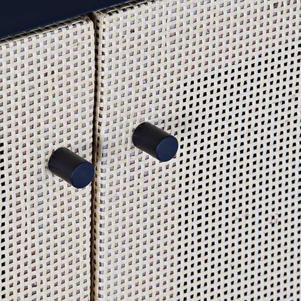 Aparadores de Duas Portas Madeira de Abeto e Ratan VEREDA - Gato Preto