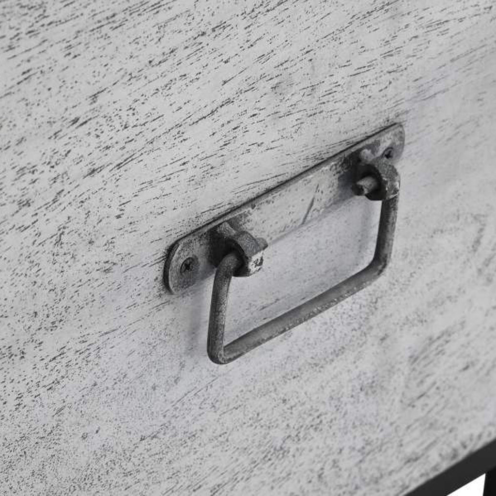 Arca de Madeira com Mosaicos em Cerâmica 130x40x56 JASMIN - Gato Preto