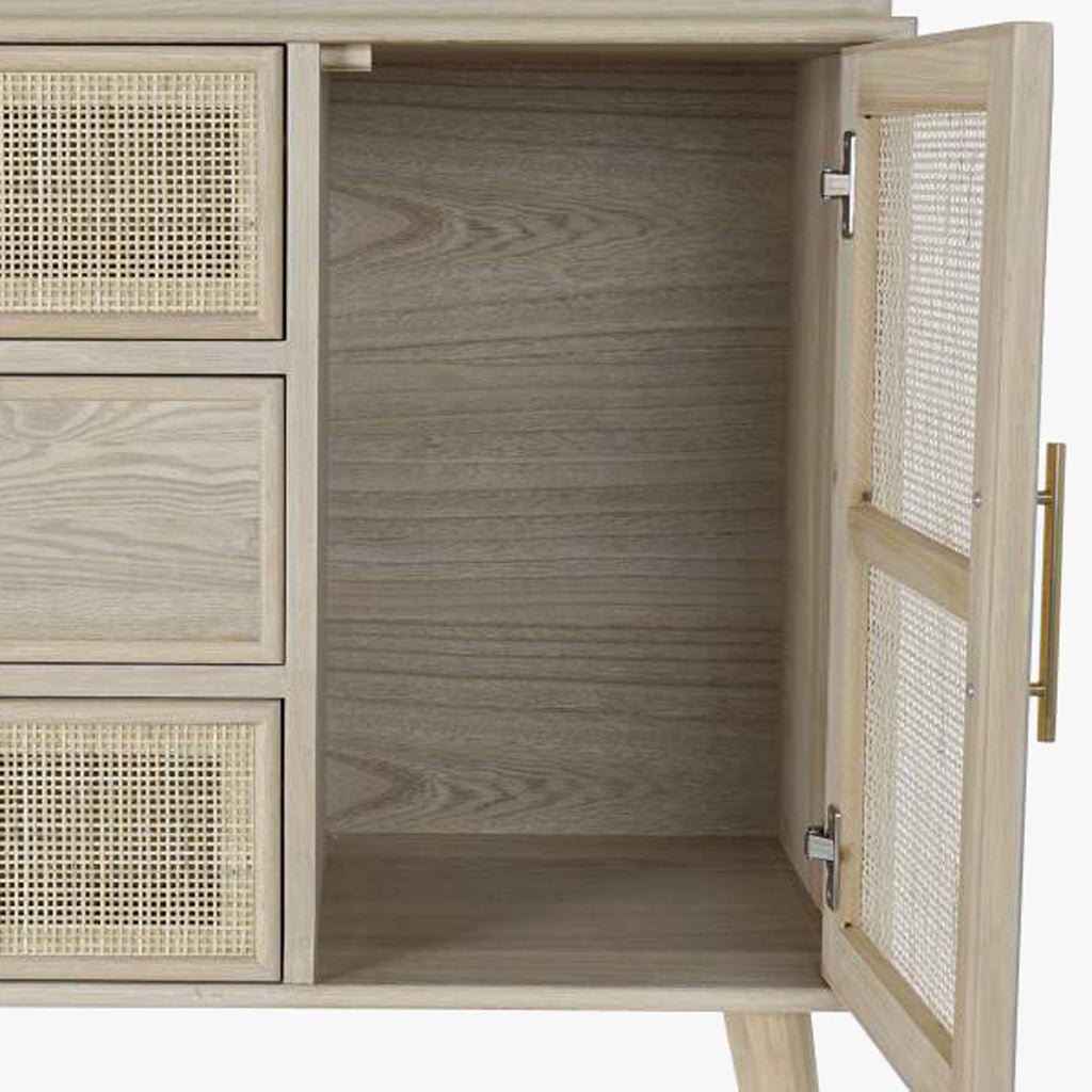 Armário de Duas Prateleiras, Duas Portas e Três Gavetas VEREDA - Gato Preto