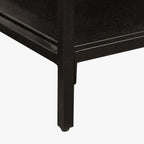 Armário de Metal Preto com Duas Portas de Vidro FUKUI - Gato Preto