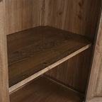Armário Madeira Claro com Fechadura Circular Oriental 180 cm OSAKA - Gato Preto