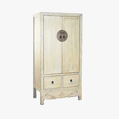 Armário Madeira Claro com Fechadura Circular Oriental 180 cm OSAKA - Gato Preto