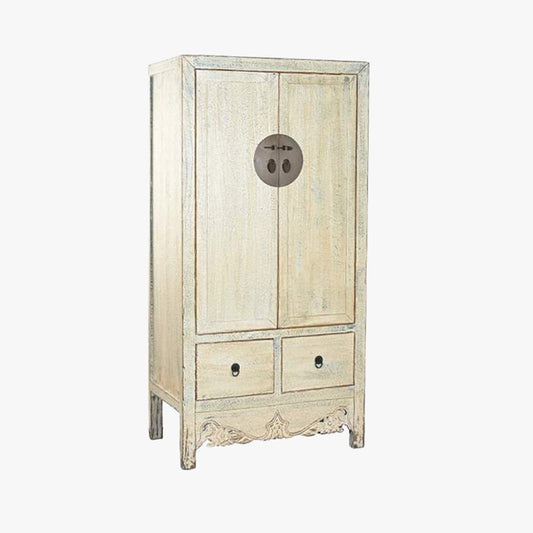 Armário Madeira Claro com Fechadura Circular Oriental 180 cm OSAKA - Gato Preto