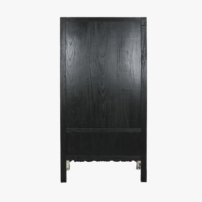 Armário Madeira Claro com Fechadura Circular Oriental 180 cm OSAKA - Gato Preto