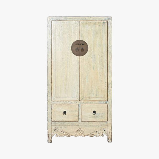 Armário Madeira Claro com Fechadura Circular Oriental 180 cm OSAKA - Gato Preto